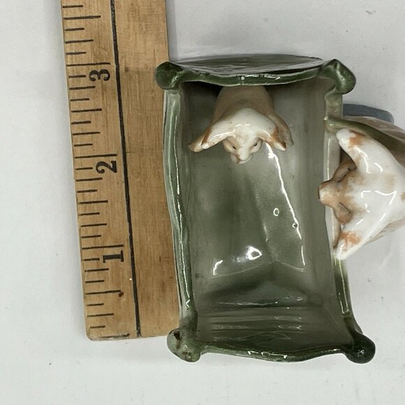 Antique Vintage German Pig Cradle Fairing Sausage Funny Novelty Figurine - Picture 8 of 10